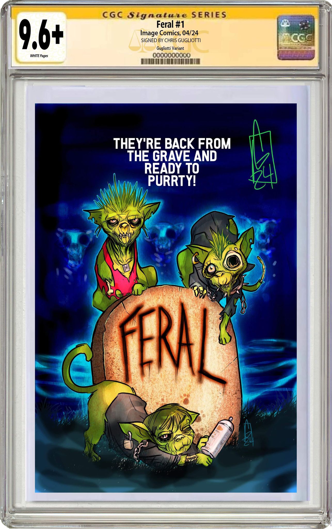 FERAL #1 CHRIS GUGLIOTTI "THE RETURN OF THE LIVING DEAD" HOMAGE-1ST PRINTING