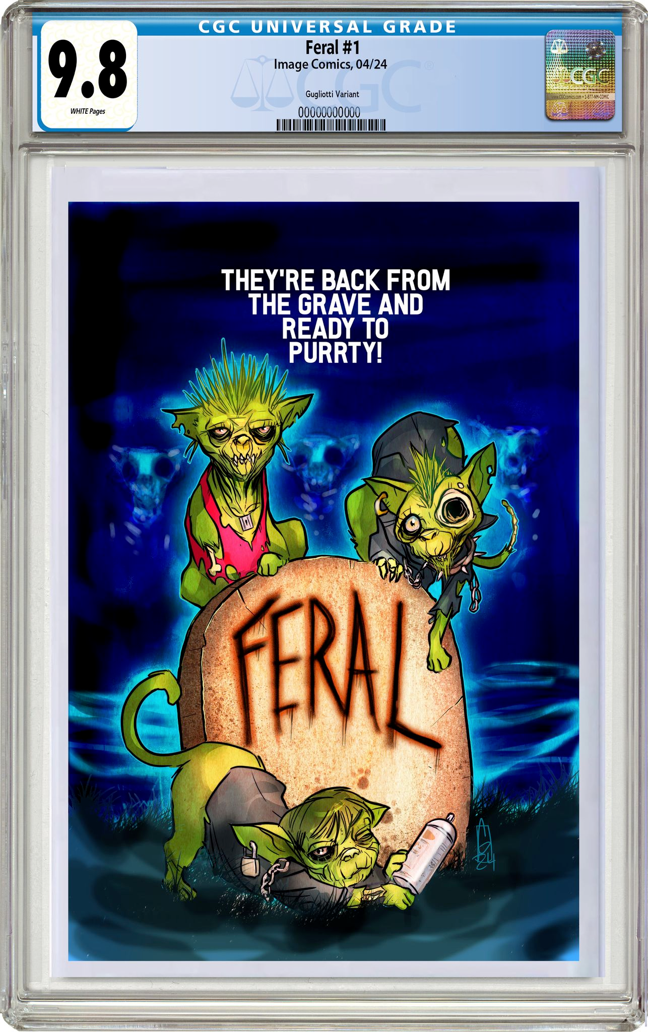 FERAL #1 CHRIS GUGLIOTTI "THE RETURN OF THE LIVING DEAD" HOMAGE-1ST PRINTING